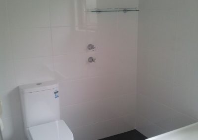 Free standing shower area