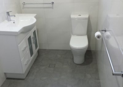 Bathroom renovation done successfully for a client