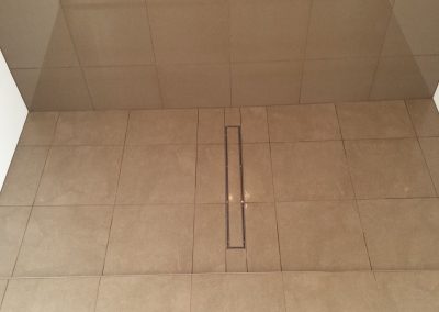 Main Bathroom using Strip Grate in shower floor in Henley Beach